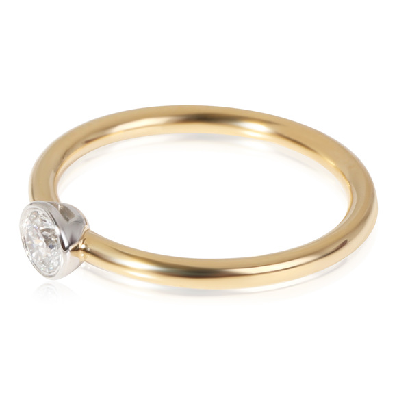 Tiffany & Co. Stackable Diamond Solitaire Ring  in 18K Yellow Gold - Picture 3 of 4